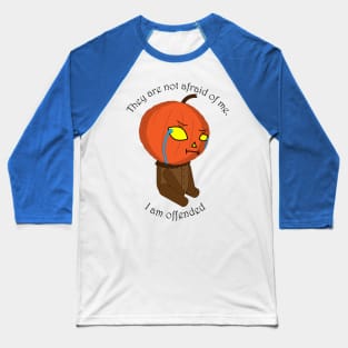 Sad Pumpkin Baseball T-Shirt